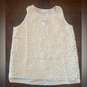 Sleeveless Knit Front Shirt from Maurice’s